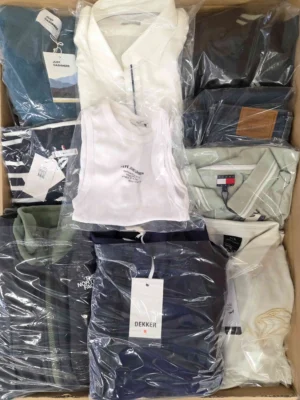 The photo shows a package with clothing in the category B.