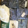 The photo shows a package with clothing in the category B.