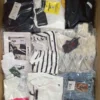 The photo shows a package with clothing in the category B.