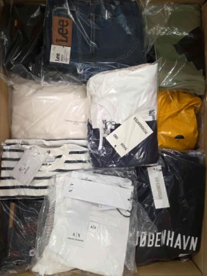 The photo shows a package with clothing in the category B.