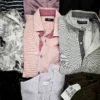 The photo shows a package with clothing in the category U.