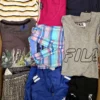 The photo shows a package with clothing in the category U.