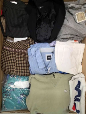 The photo shows a package with clothing in the category U.