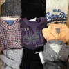 The photo shows a package with clothing in the category U.