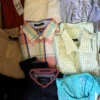 The photo shows a package with clothing in the category U.