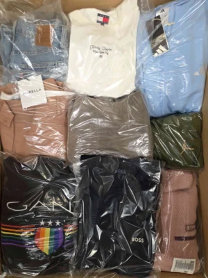 The photo shows a package with clothing in the category C.