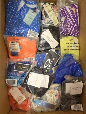 The photo shows a package with clothing in the category ABW.