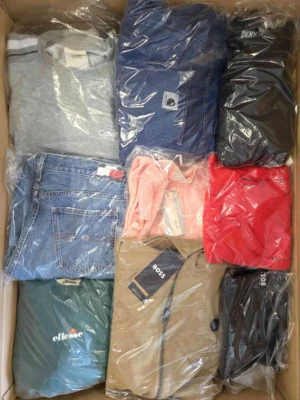 The photo shows a package with clothing in the category C.