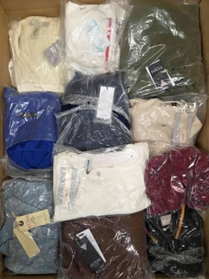 The photo shows a package with clothing in the category B.