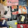 The photo shows a package with clothing in the category K.