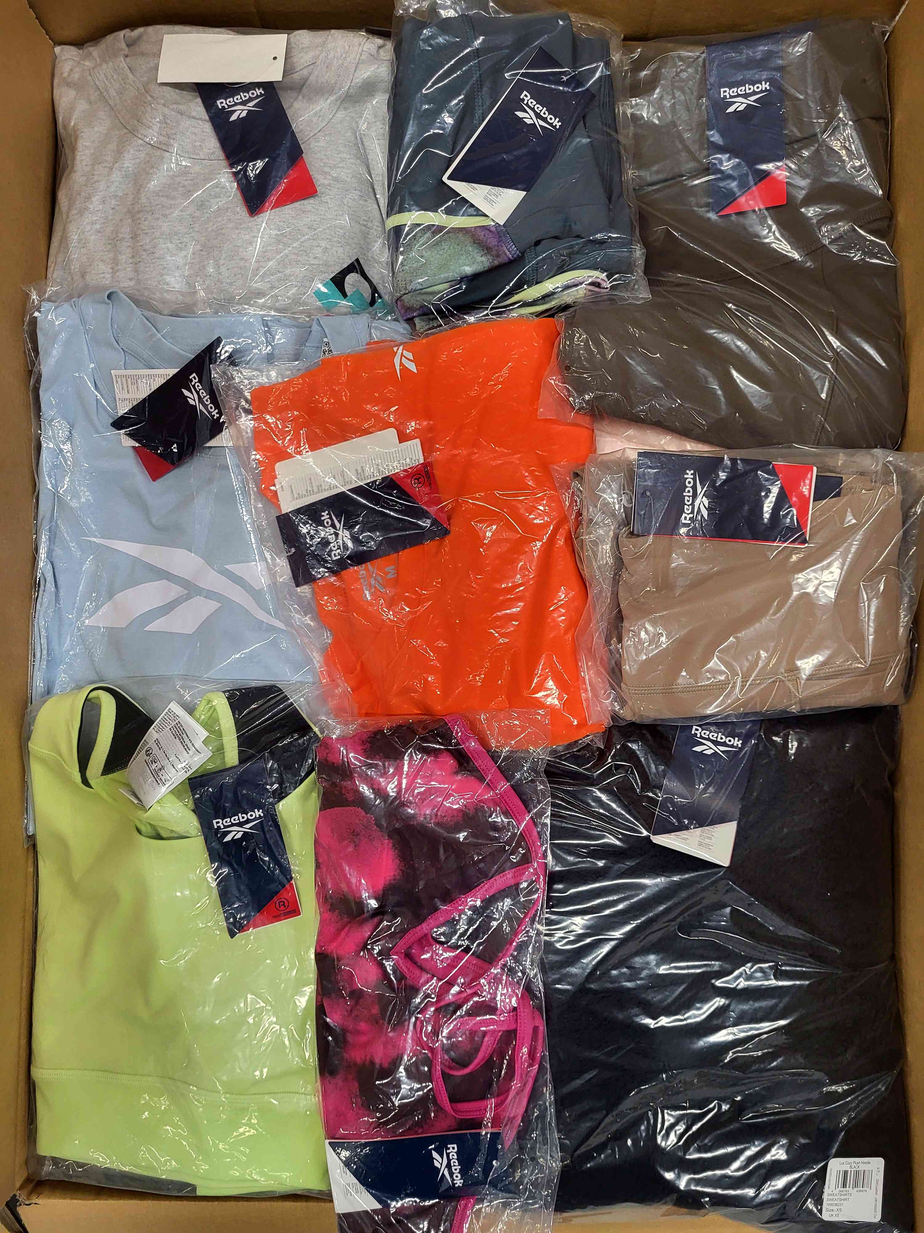 R443 3 The photo shows a package with clothing in the category R.