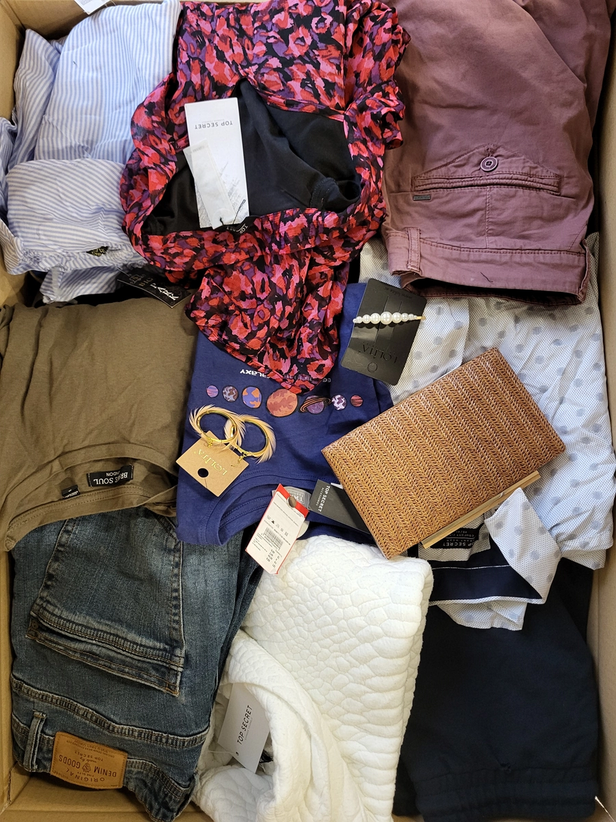 TSC639 3 The photo shows a package with clothing in the category TSC.