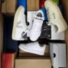 The photo shows a package with footwear in the category CS.