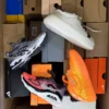 The photo shows a package with footwear in the category CS.
