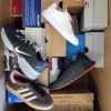 The photo shows a package with footwear in the category CS.