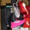 The photo shows a package with footwear in the category CS.