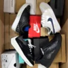 The photo shows a package with footwear in the category CS.