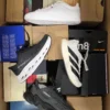 The photo shows a package with footwear in the category CS.