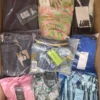 The photo shows a package with clothing in the category AP.