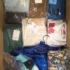 The photo shows a package with clothing in the category AP.