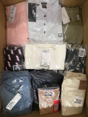 The photo shows a package with clothing in the category AP.