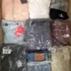 The photo shows a package with clothing in the category D.