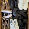 The photo shows a package with footwear in the category CSU.