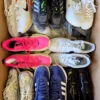 The photo shows a package with footwear in the category CSU.