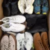 The photo shows a package with footwear in the category CSU.