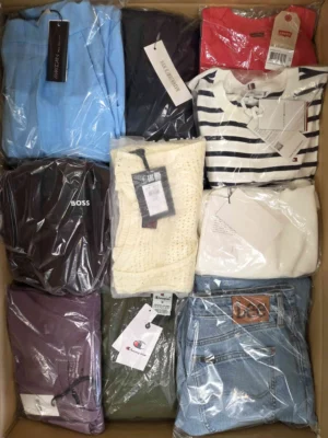 The photo shows a package with clothing in the category B.