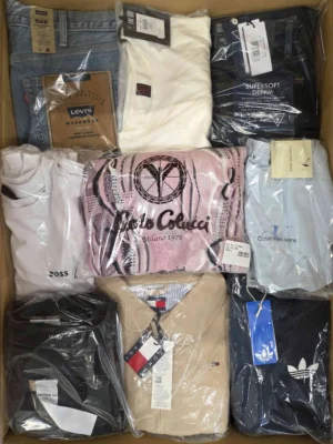 The photo shows a package with clothing in the category B.