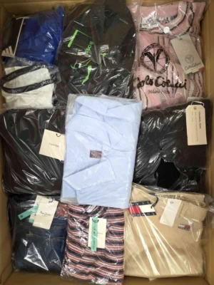 The photo shows a package with clothing in the category B.