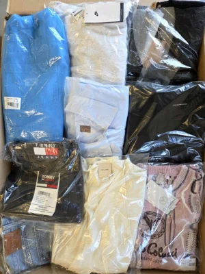 The photo shows a package with clothing in the category B.