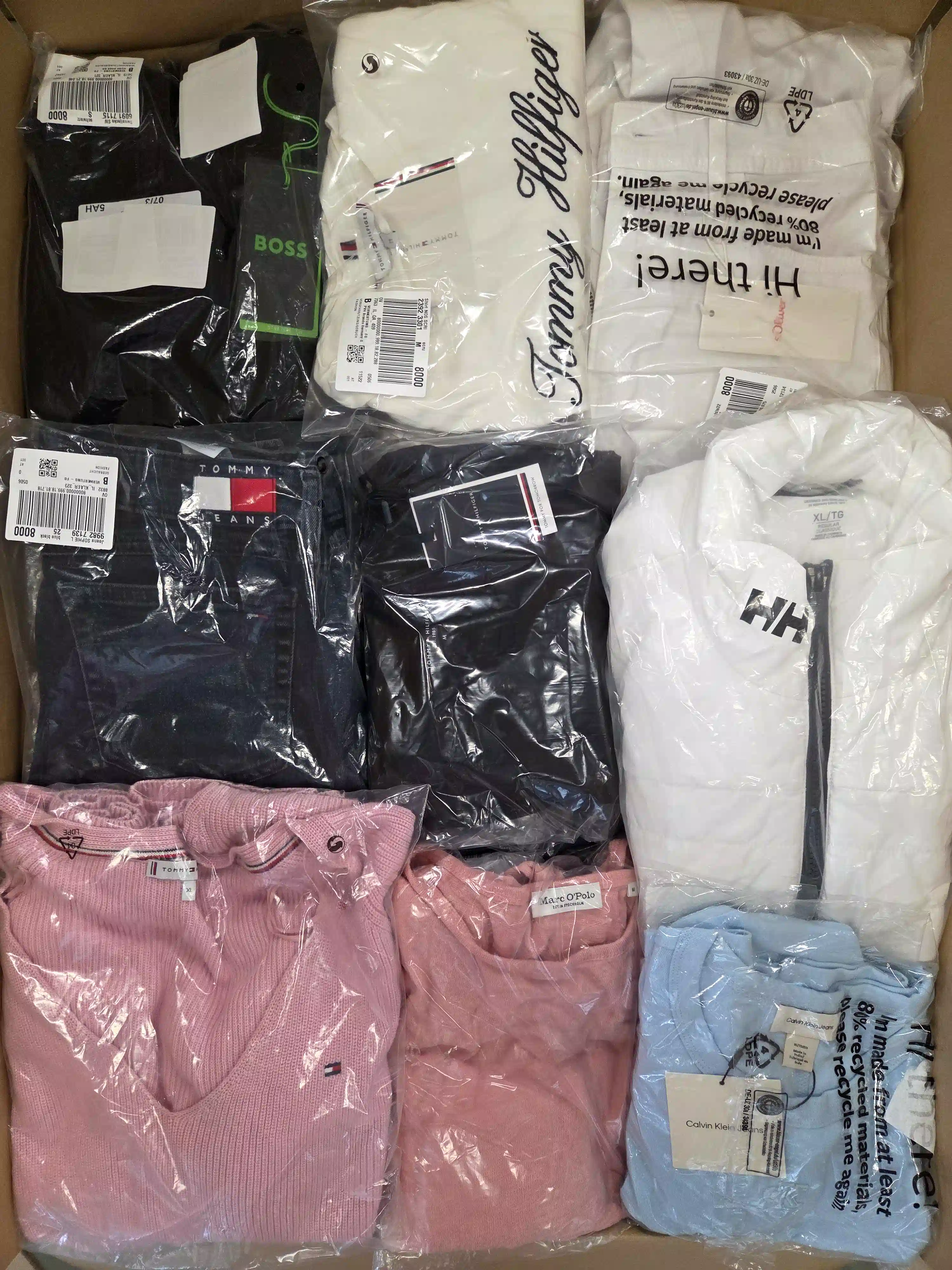OT189 2 The photo shows a package with clothing in the category T.