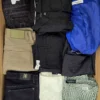 The photo shows a package with clothing in the category U.