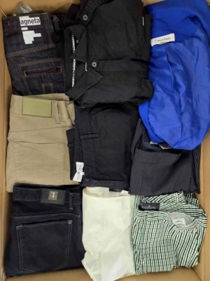 The photo shows a package with clothing in the category U.