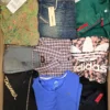 The photo shows a package with clothing in the category U.