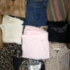 The photo shows a package with clothing in the category U.