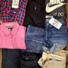 The photo shows a package with clothing in the category U.