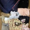 The photo shows a package with clothing in the category U.