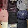 The photo shows a package with clothing in the category U.