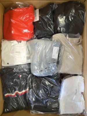 The photo shows a package with clothing in the category C.