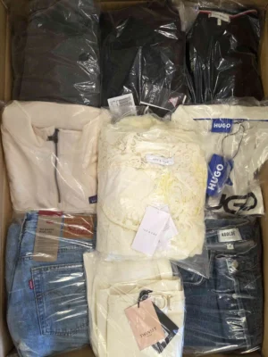 The photo shows a package with clothing in the category C.