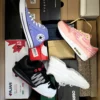 The photo shows a package with footwear in the category BS.