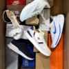 The photo shows a package with footwear in the category BS.