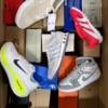 The photo shows a package with footwear in the category BS.