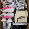 The photo shows a package with footwear in the category BSU.