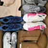 The photo shows a package with footwear in the category BSU.