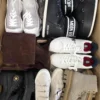 The photo shows a package with footwear in the category BSU.