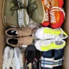 The photo shows a package with footwear in the category BSU.